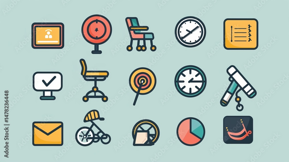 flat design accessible technology icons screen reader . flat design accessible technology icons screen reader .