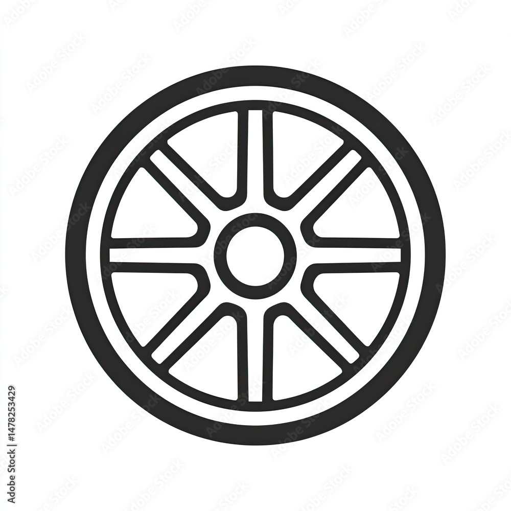 Obraz premium Wheel Icon