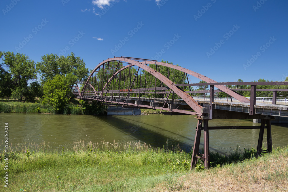 Naklejka premium Fort Laramie Bridge, Wyoming