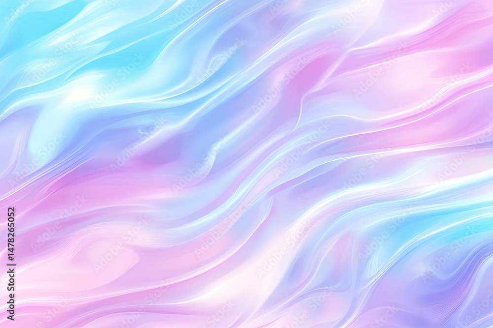 Fluid pastel swirls in light blues, pinks, and purples. Abstract flowing design Fluid pastel swirls in light blues, pinks, and purples. Abstract flowing design