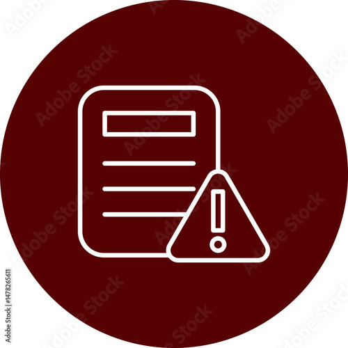 Fraud  Brown Circle  Icon Design