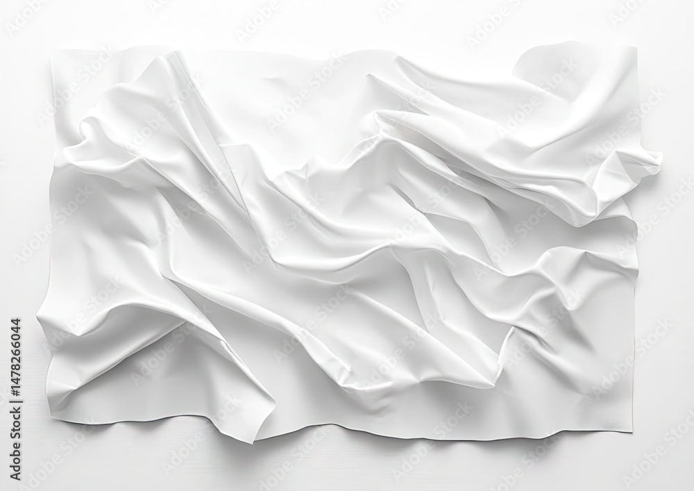 Obraz premium Draped white fabric