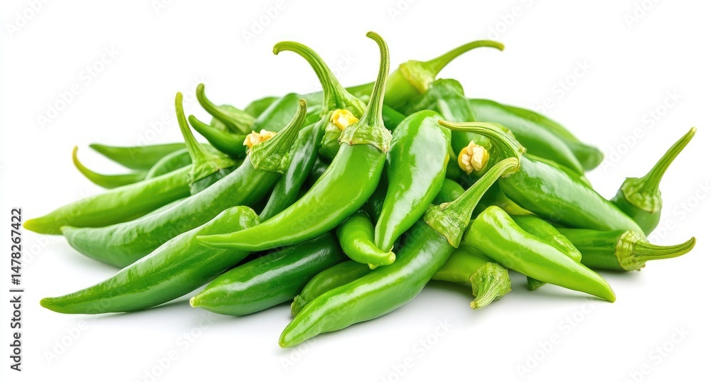 Fresh Green Chili Peppers Fresh Green Chili Peppers