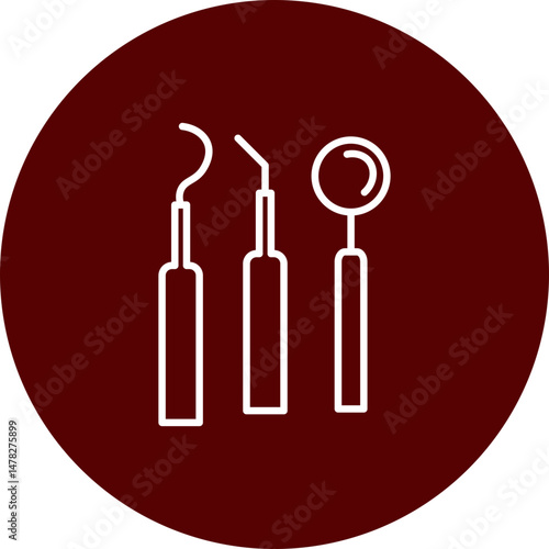 Excavator Vector Brown Circle Icon Design