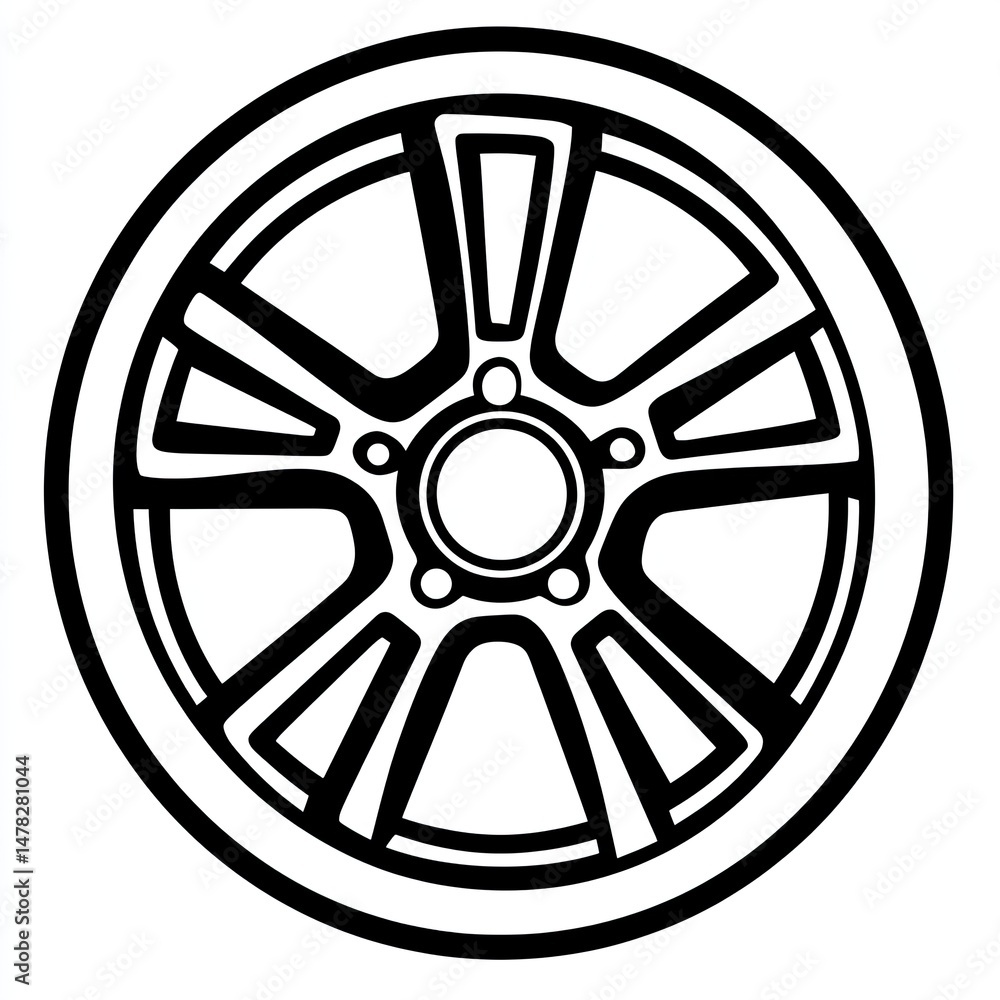 Obraz premium Car Wheel Design