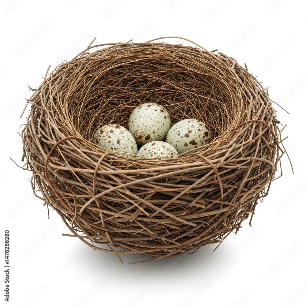 nest with eggs nest with eggs