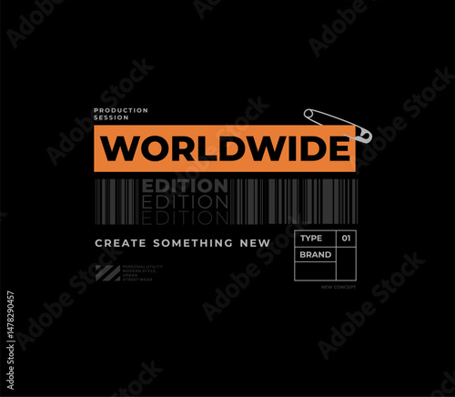 active wear typography for print t shirt