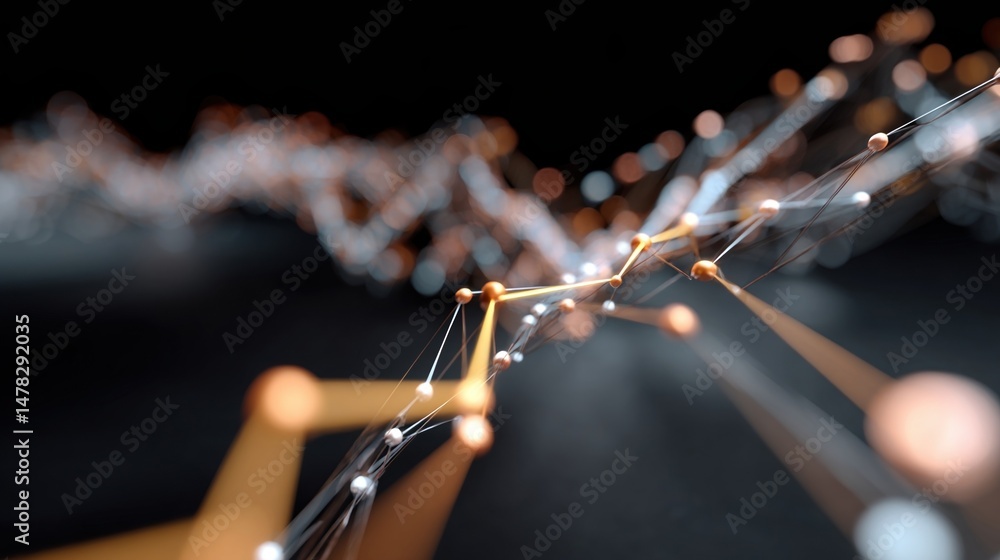 An elegant 3D visualization of an artificial general intelligence core processing data streams showcasing algorithms dynamically adjusting currency exchange rates based on realtime