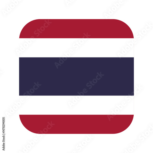 Thailand flag rounded square icon Free Download Thailand flag rounded square icon - GFXLoad