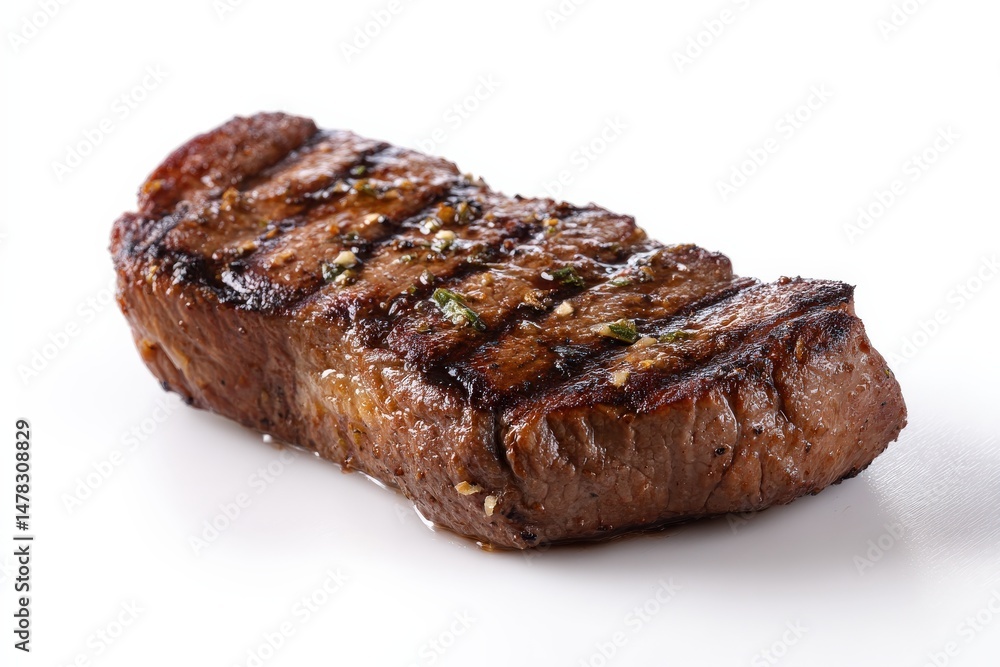 Grilled steak seasoned with herbs. Grilled steak seasoned with herbs.