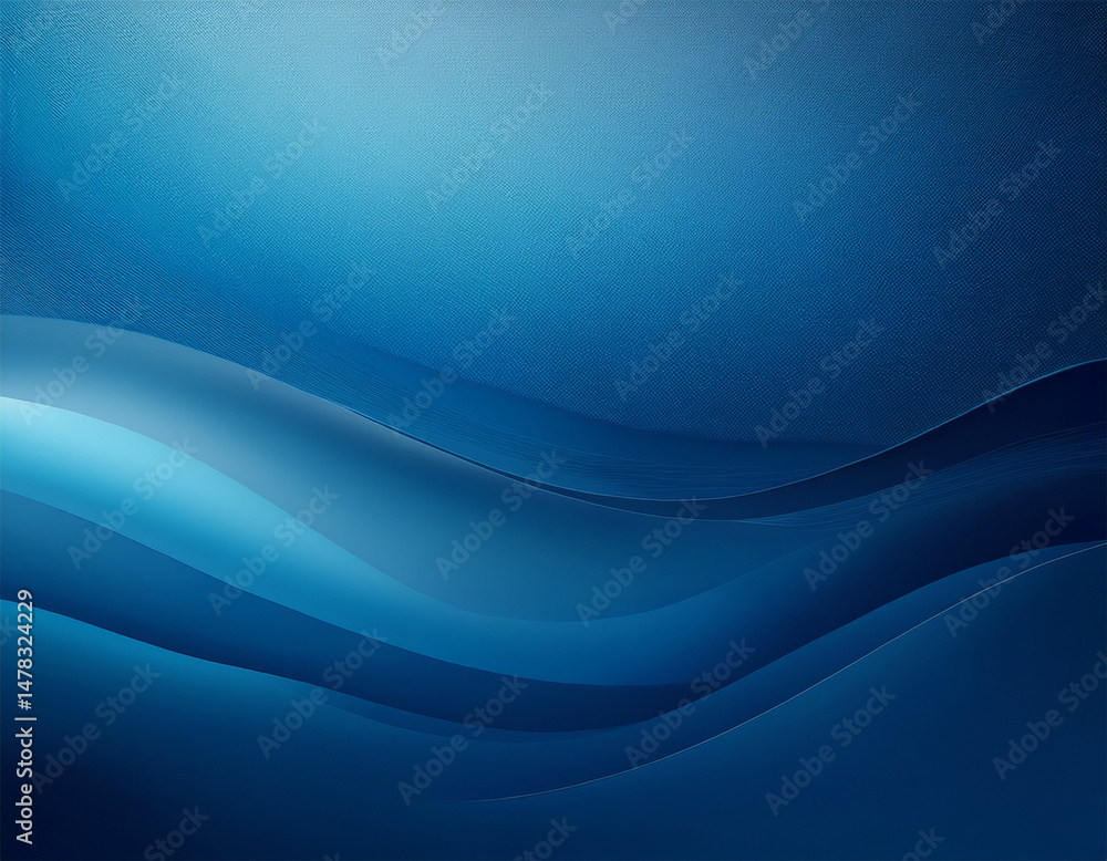Fototapeta premium a cool deep gradient background transitioning from dark blue at the top to a lighter blue at the bottom the smooth gradient creates a calm and tranquil atmosphere with a slight textured feel