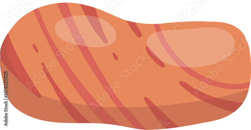 River stone icon, sea pebbles collection, isolated vector illustration on white background original artwork for your design