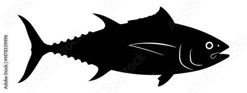 illustration vector tuna fish for any logo