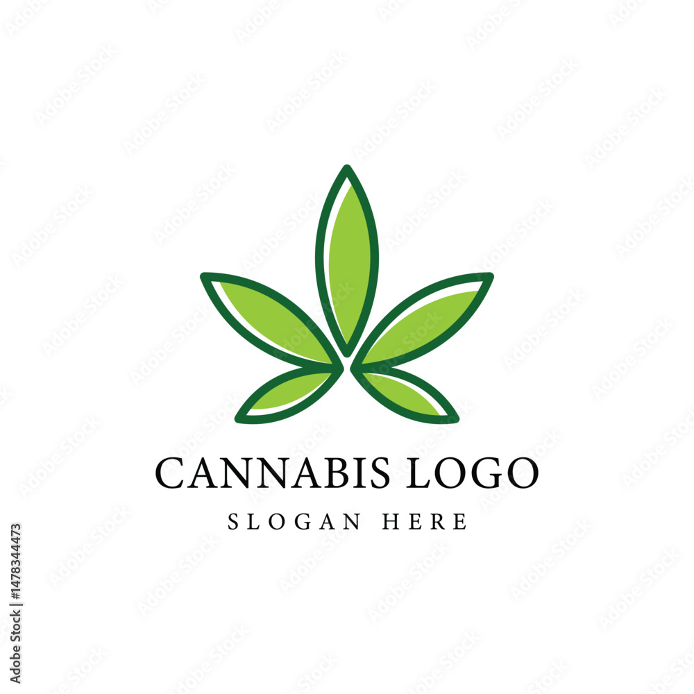 Cannabis Logo Design Graphic Vector Cannabis Logo Design Graphic Vector