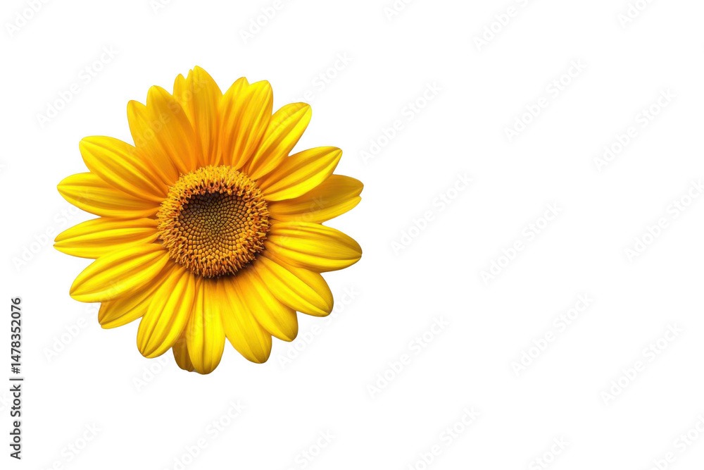 Obraz premium Bright Yellow Flower Blooms Elegantly in contrast and Delicate Nature