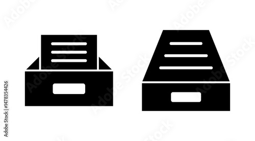 Archive folders icon vector. Document vector icon. Archive storage icon.