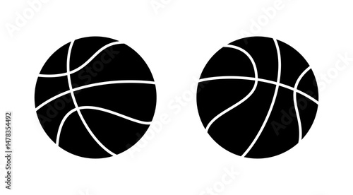 Basketball icon vector. Basketball ball sign and symbol