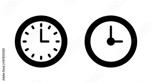 Clock icon vector. Time sign and symbol. watch icon