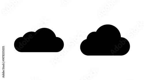 Cloud icon vector. cloud sign and symbol
