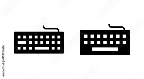 Keyboard icon vector. keyboard sign and symbol