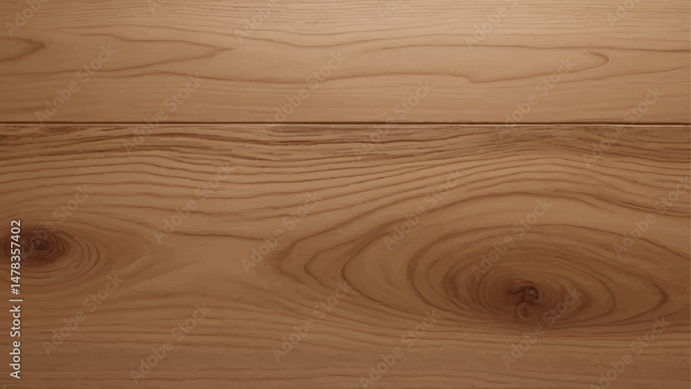 Fototapeta premium Seamless Natural Wood Plank Texture with Knots, High-Resolution Timber Background