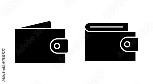 Wallet icon vector. wallet sign and symbol