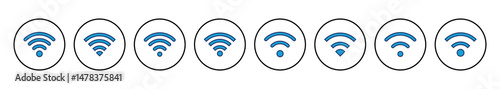 Wifi icon vector. signal vector icon. Wireless  icon vector