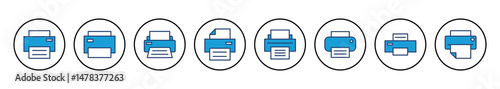 Print icon vector. printer icon vector.