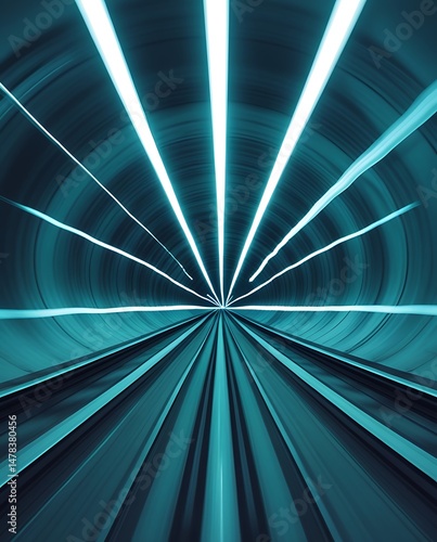 Wallpaper Mural Futuristic high-speed tunnel in motion blur with glowing blue lights, symbolizing technology, speed, innovation, transportation, and the concept of digital transformation

 Torontodigital.ca