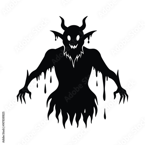 Ghost Wearing Hoodie Floating Illustration