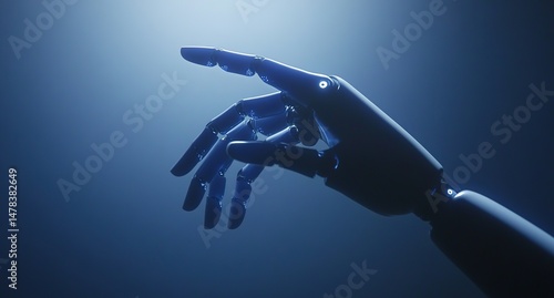 Wallpaper Mural Futuristic Robotic Hand Reaching Torontodigital.ca