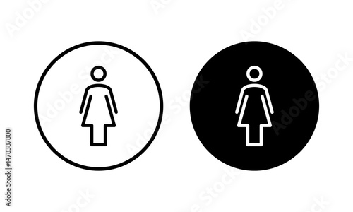 Female icon vector illustration. woman sign and symbol