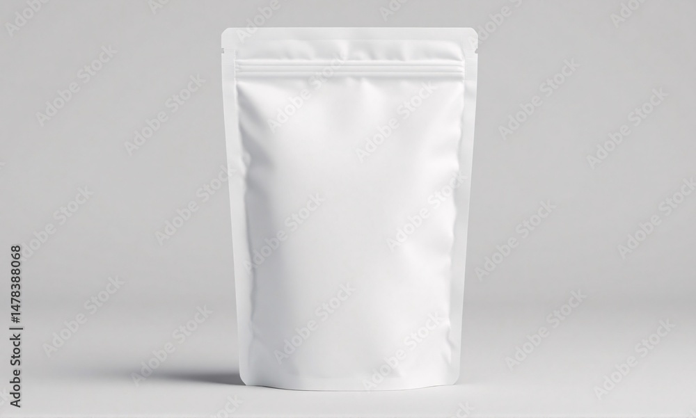 White pouch on clean professional studio White pouch on clean professional studio
