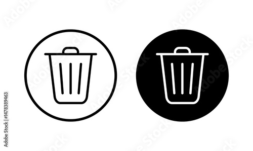 Trash icon vector illustration. trash can icon. delete sign and symbol.