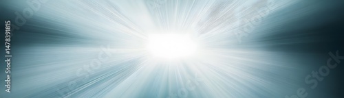 Radiant light rays converging on a central point.