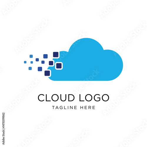 Cloud Logo Design Graphic Vector 