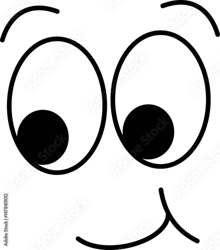 Happy face illustration.