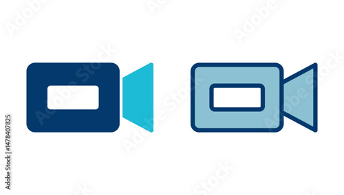 Video camera icon vector isolated on white background. Video camera vector icon. Camera Icons. Movie Sign. Cinema