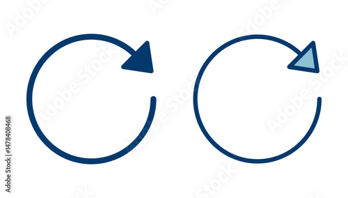 Refresh icon vector isolated on white background. Reload icon vector. Update icon. convert icon