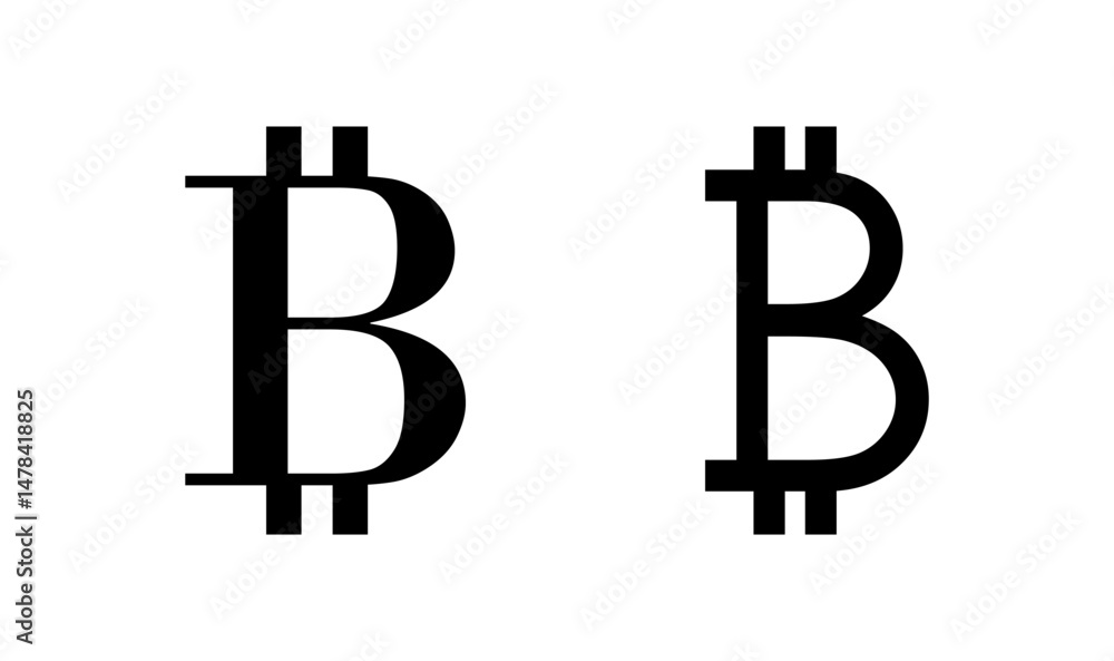 Bitcoin icon logo design. bitcoin sign and symbol. payment symbol. cryptocurrency logo Bitcoin icon logo design. bitcoin sign and symbol. payment symbol. cryptocurrency logo