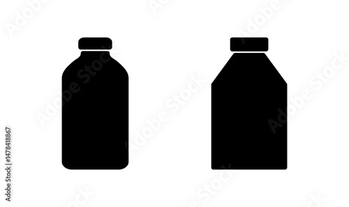 Bottle icon logo design. bottle sign and symbol