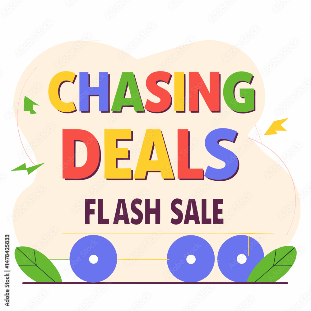 Fototapeta premium Discover budget-friendly deals exciting discounts in our flash sale event!