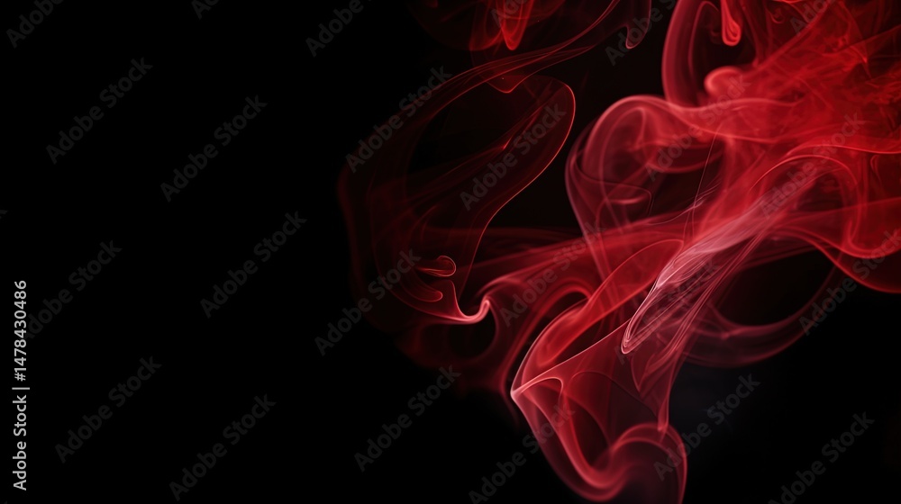 Obraz premium smoke on black background