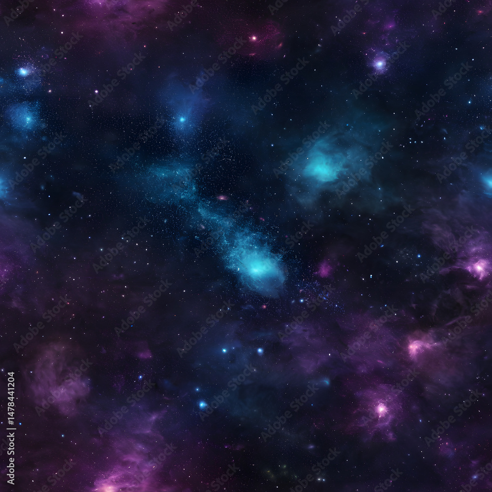 Obraz premium Abstract cosmic dust, glowing