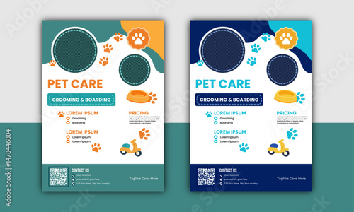 Pet Care Grooming and Boarding Services Flyer