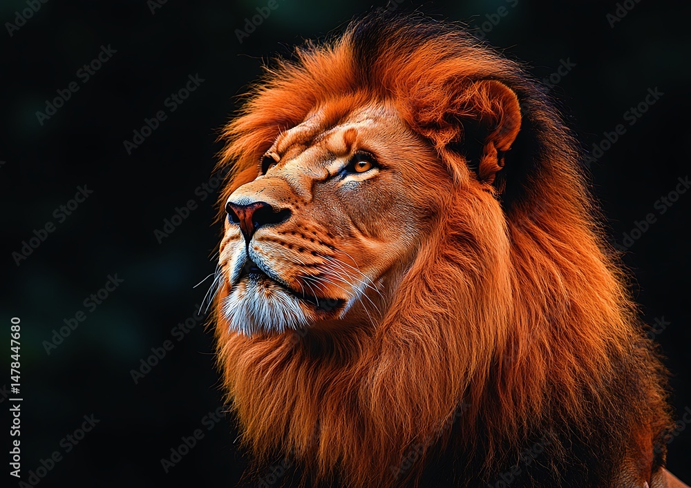 Fototapeta premium Majestic lion portrait