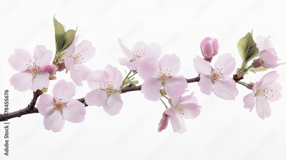Obraz premium Delicate cherry blossoms on a branch