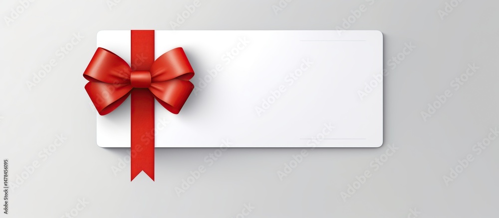 Gift Card with Red Ribbon Gift Card with Red Ribbon