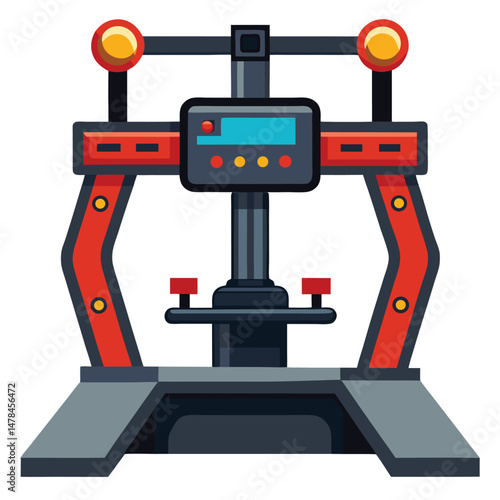 Yoke system gaming instrument isolated on white background