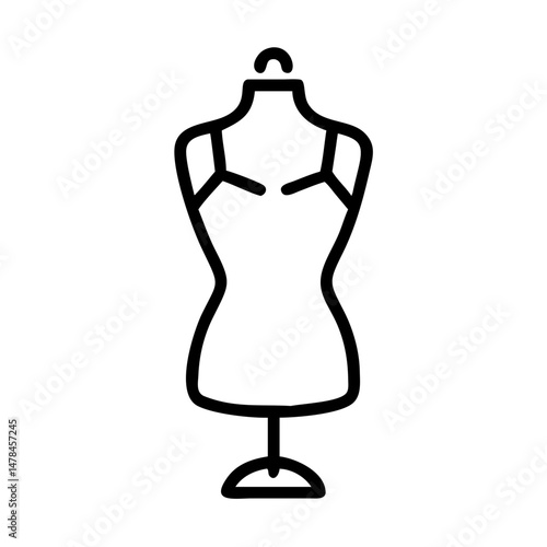 Mannequin on transparent background for web and graphic design